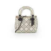 Christian Dior Mini Lady Dior Studded Ivory